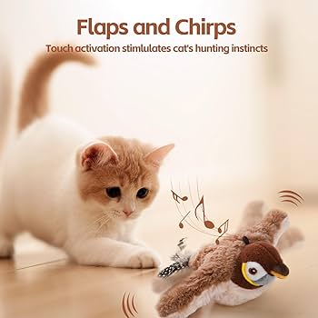 Interactive Chirping Bird Cat Toy